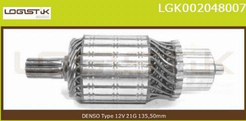 LGK LGK002048007 - Armature, starter autospares.lv