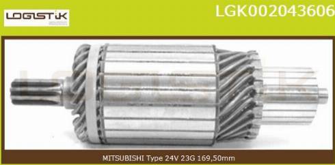 LGK LGK002043606 - Armature, starter autospares.lv