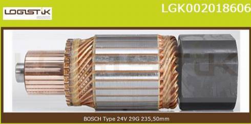 LGK LGK002018606 - Armature, starter autospares.lv