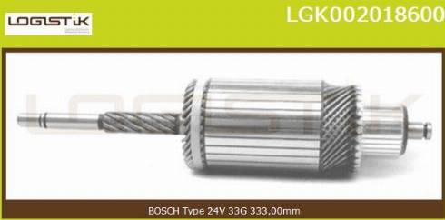 LGK LGK002018600 - Armature, starter autospares.lv