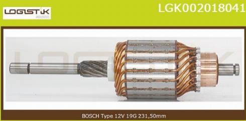 LGK LGK002018041 - Armature, starter autospares.lv