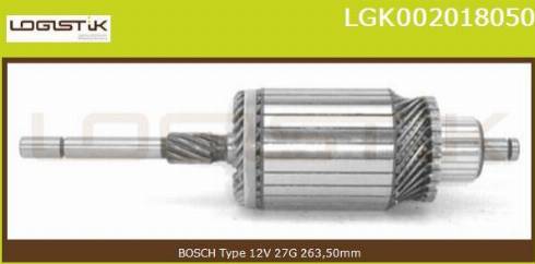 LGK LGK002018050 - Armature, starter autospares.lv