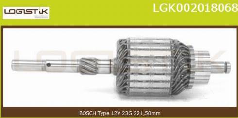 LGK LGK002018068 - Armature, starter autospares.lv