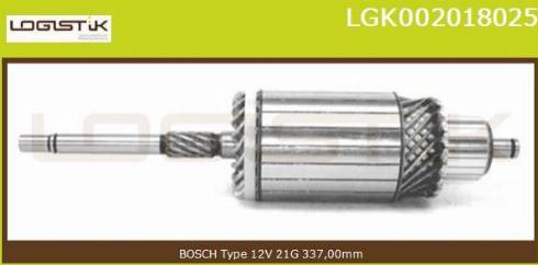 LGK LGK002018025 - Armature, starter autospares.lv