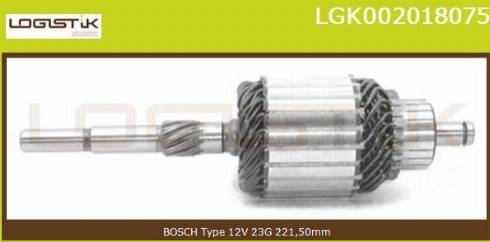 LGK LGK002018075 - Armature, starter autospares.lv