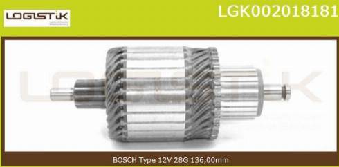 LGK LGK002018181 - Armature, starter autospares.lv