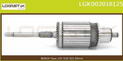 LGK LGK002018125 - Armature, starter autospares.lv