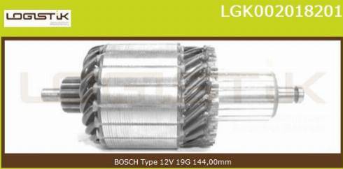 LGK LGK002018201 - Armature, starter autospares.lv