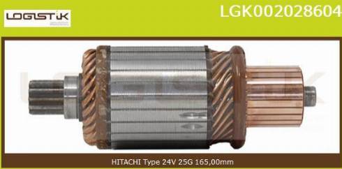 LGK LGK002028604 - Armature, starter autospares.lv