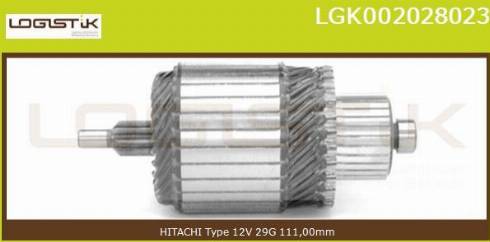 LGK LGK002028023 - Armature, starter autospares.lv