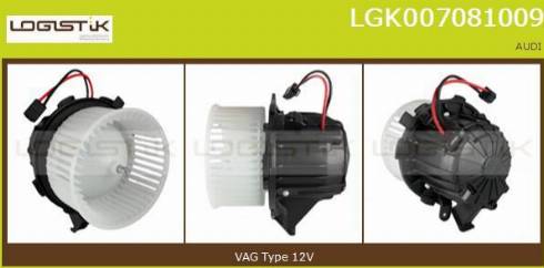 LGK LGK007081009 - Interior Blower autospares.lv