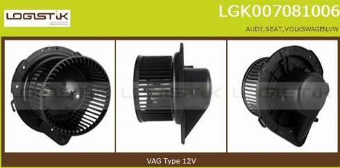 LGK LGK007081006 - Interior Blower autospares.lv