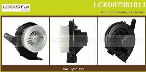 LGK LGK007081011 - Interior Blower autospares.lv