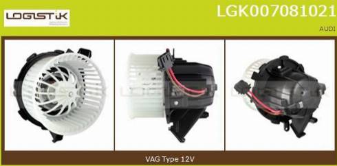 LGK LGK007081021 - Interior Blower autospares.lv
