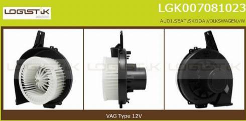 LGK LGK007081023 - Interior Blower autospares.lv