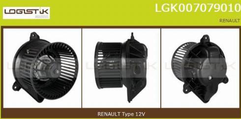 LGK LGK007079010 - Interior Blower autospares.lv