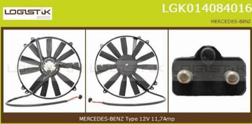 LGK LGK014084016 - Electric Motor, radiator fan autospares.lv