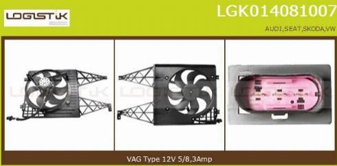 LGK LGK014081007 - Fan, radiator autospares.lv