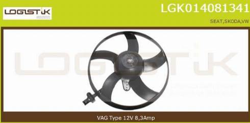 LGK LGK014081341 - Fan, radiator autospares.lv