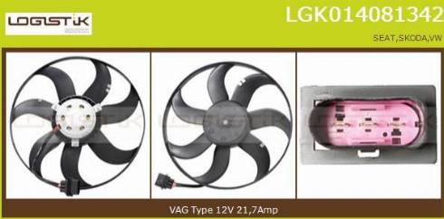 LGK LGK014081342 - Fan, radiator autospares.lv