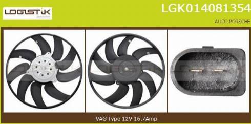 LGK LGK014081354 - Fan, radiator autospares.lv