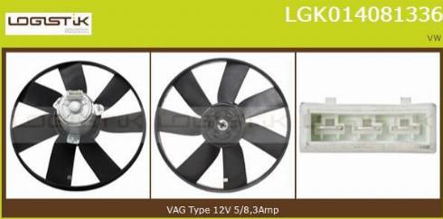 LGK LGK014081336 - Fan, radiator autospares.lv