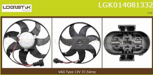 LGK LGK014081332 - Fan, radiator autospares.lv