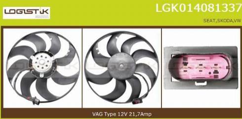 LGK LGK014081337 - Fan, radiator autospares.lv