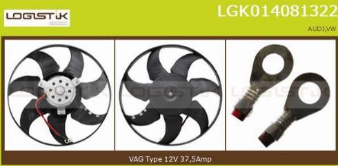 LGK LGK014081322 - Fan, radiator autospares.lv