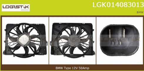 LGK LGK014083013 - Electric Motor, radiator fan autospares.lv