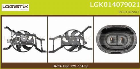 LGK LGK014079021 - Electric Motor, radiator fan autospares.lv