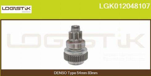 LGK LGK012048107 - Pinion, bendix, starter autospares.lv