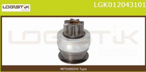 LGK LGK012043101 - Pinion, bendix, starter autospares.lv