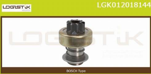 LGK LGK012018144 - Pinion, bendix, starter autospares.lv