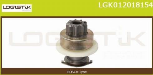 LGK LGK012018154 - Pinion, bendix, starter autospares.lv