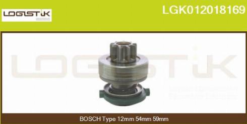 LGK LGK012018169 - Pinion, bendix, starter autospares.lv