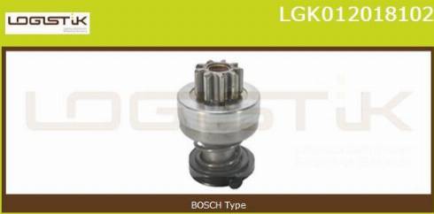 LGK LGK012018102 - Pinion, bendix, starter autospares.lv