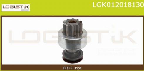 LGK LGK012018130 - Pinion, bendix, starter autospares.lv