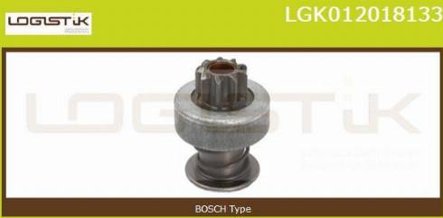 LGK LGK012018133 - Pinion, bendix, starter autospares.lv