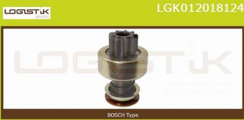 LGK LGK012018124 - Pinion, bendix, starter autospares.lv