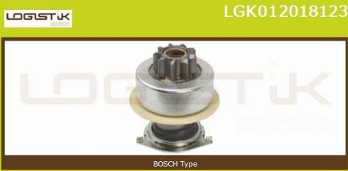LGK LGK012018123 - Pinion, bendix, starter autospares.lv