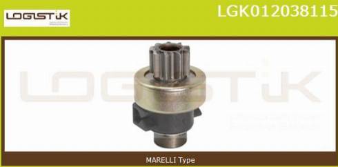 LGK LGK012038115 - Pinion, bendix, starter autospares.lv