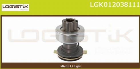 LGK LGK012038111 - Pinion, bendix, starter autospares.lv