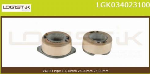 LGK LGK034023100 - Slip Ring, alternator autospares.lv