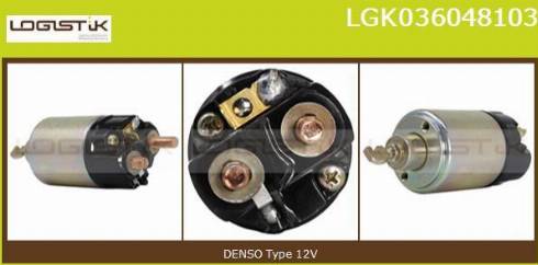 LGK LGK036048103 - Solenoid Switch, starter autospares.lv