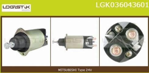 LGK LGK036043601 - Solenoid Switch, starter autospares.lv