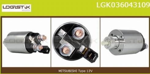 LGK LGK036043109 - Solenoid Switch, starter autospares.lv