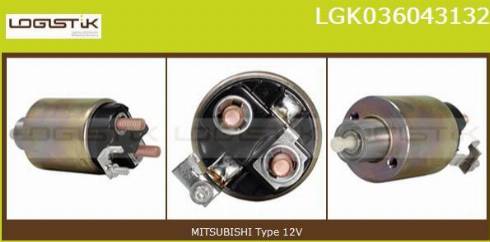 LGK LGK036043132 - Solenoid Switch, starter autospares.lv