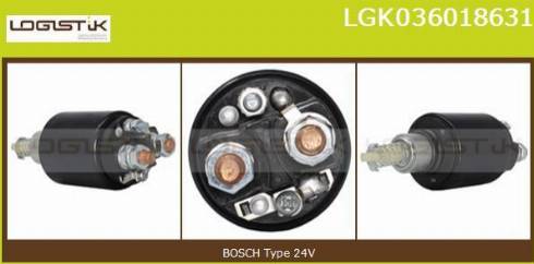 LGK LGK036018631 - Solenoid Switch, starter autospares.lv