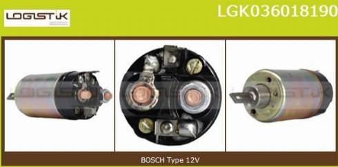 LGK LGK036018190 - Solenoid Switch, starter autospares.lv